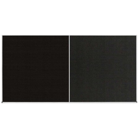 United Visual Products Enclosed Corkboard, 1 Door, 24"x36", 4" Fra UV3415-WHITE-SURF